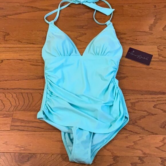 Gloria Vanderbilt size 8 one piece swimsuit - Picture 1 of 8